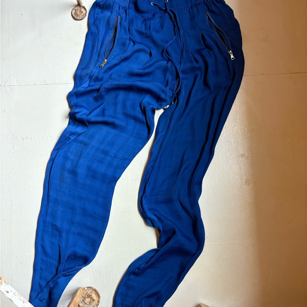 Womens Blue Jogger Pants